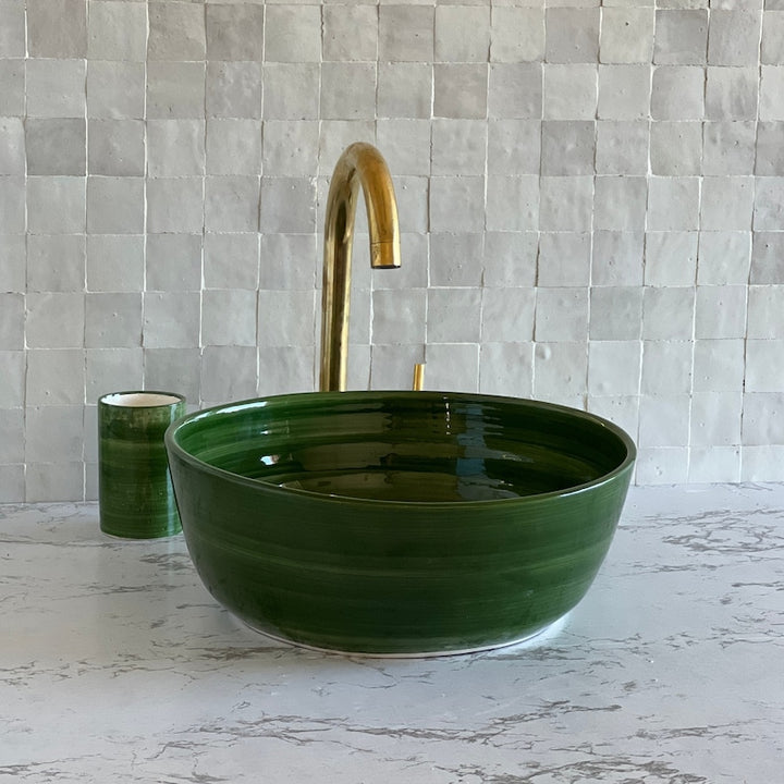 Handmade Moroccan Ceramic Sink #46