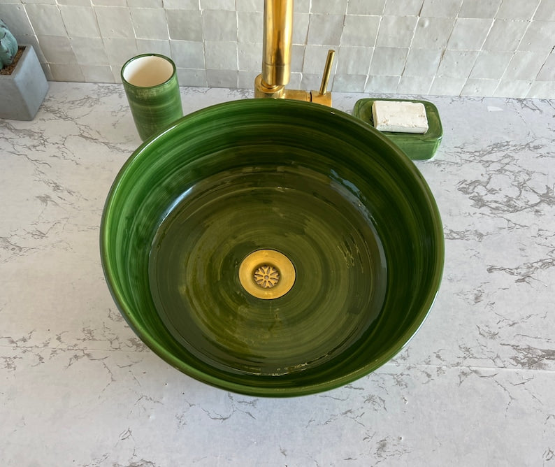 Handmade Moroccan Ceramic Sink #46