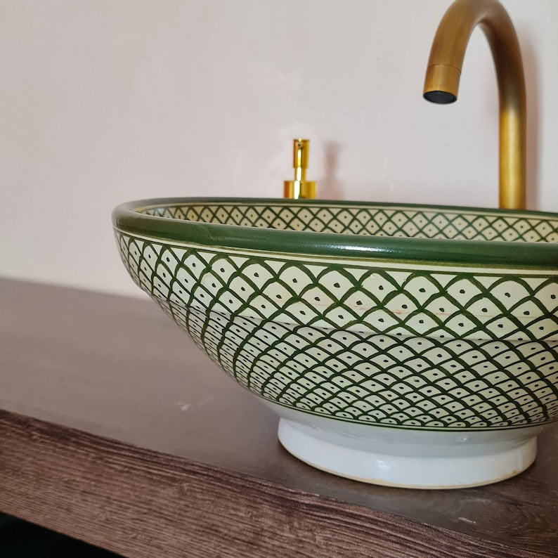 Handmade Moroccan Ceramic Sink #27