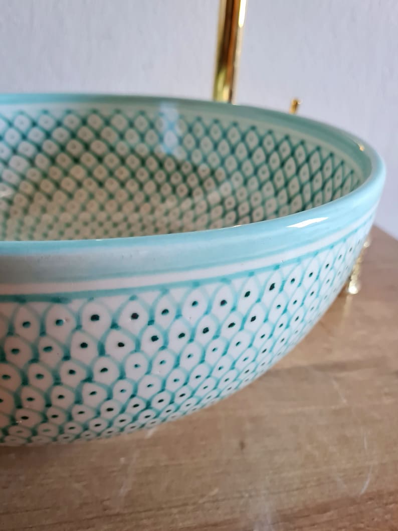 Handmade Moroccan Ceramic Sink #195