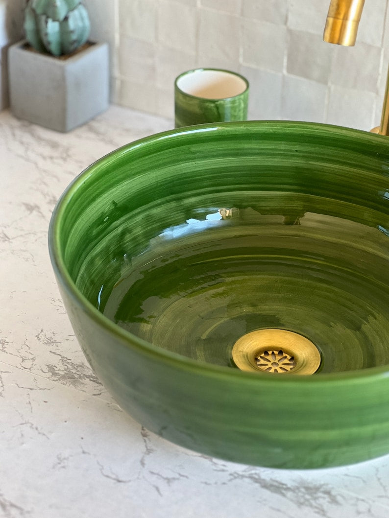 Handmade Moroccan Ceramic Sink #46