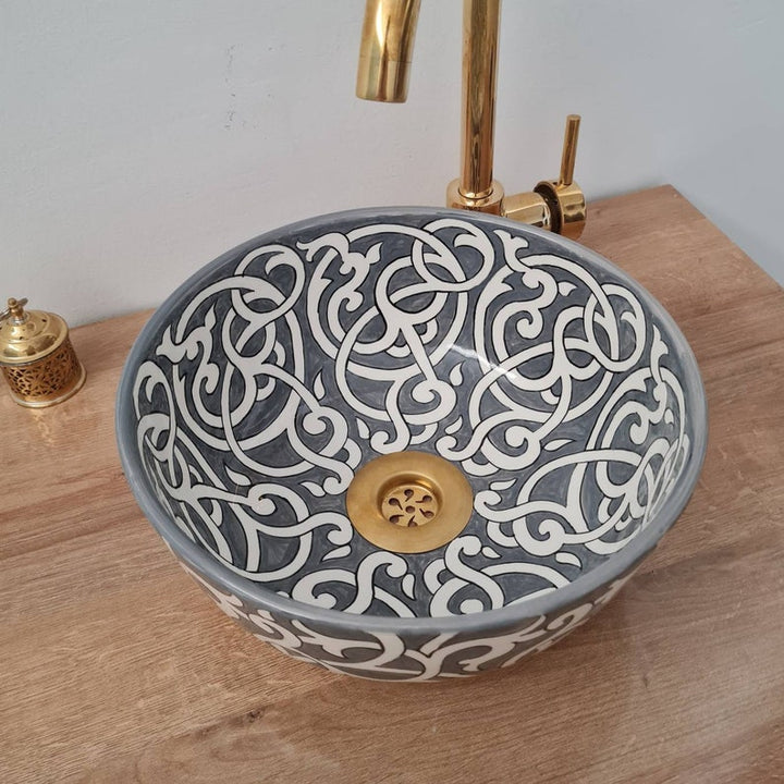 Handmade Moroccan Ceramic Sink #100