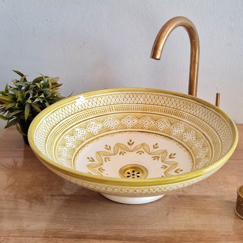 Handmade Moroccan Ceramic Sink #102 
