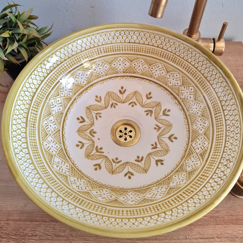 Handmade Moroccan Ceramic Sink #102 