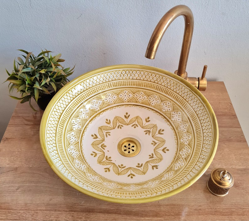 Handmade Moroccan Ceramic Sink #102 