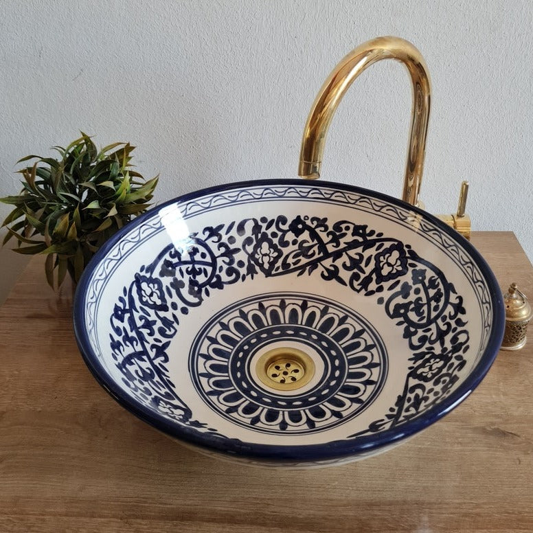 Handmade Moroccan Ceramic Sink #94