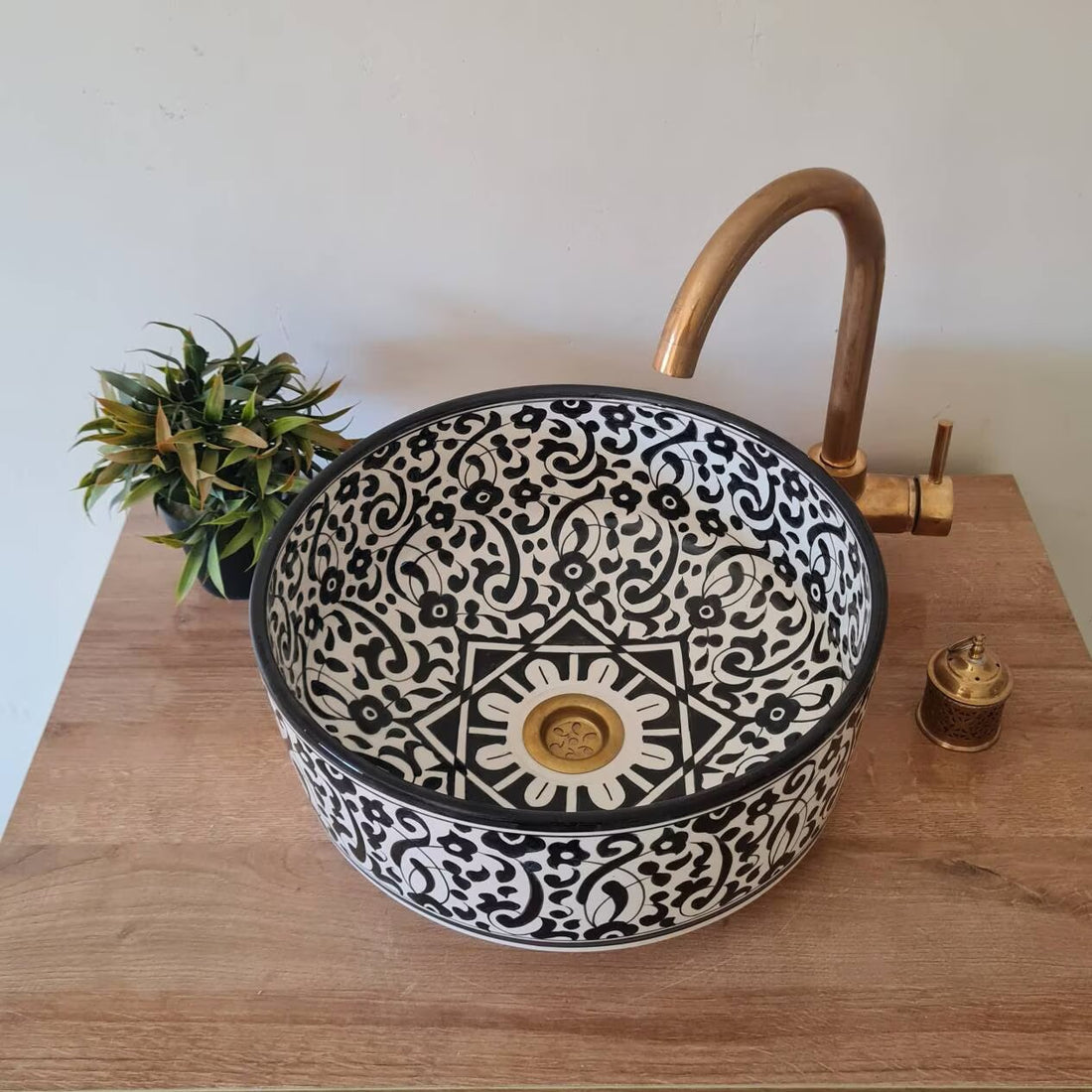 Handmade Moroccan Ceramic Sink #139