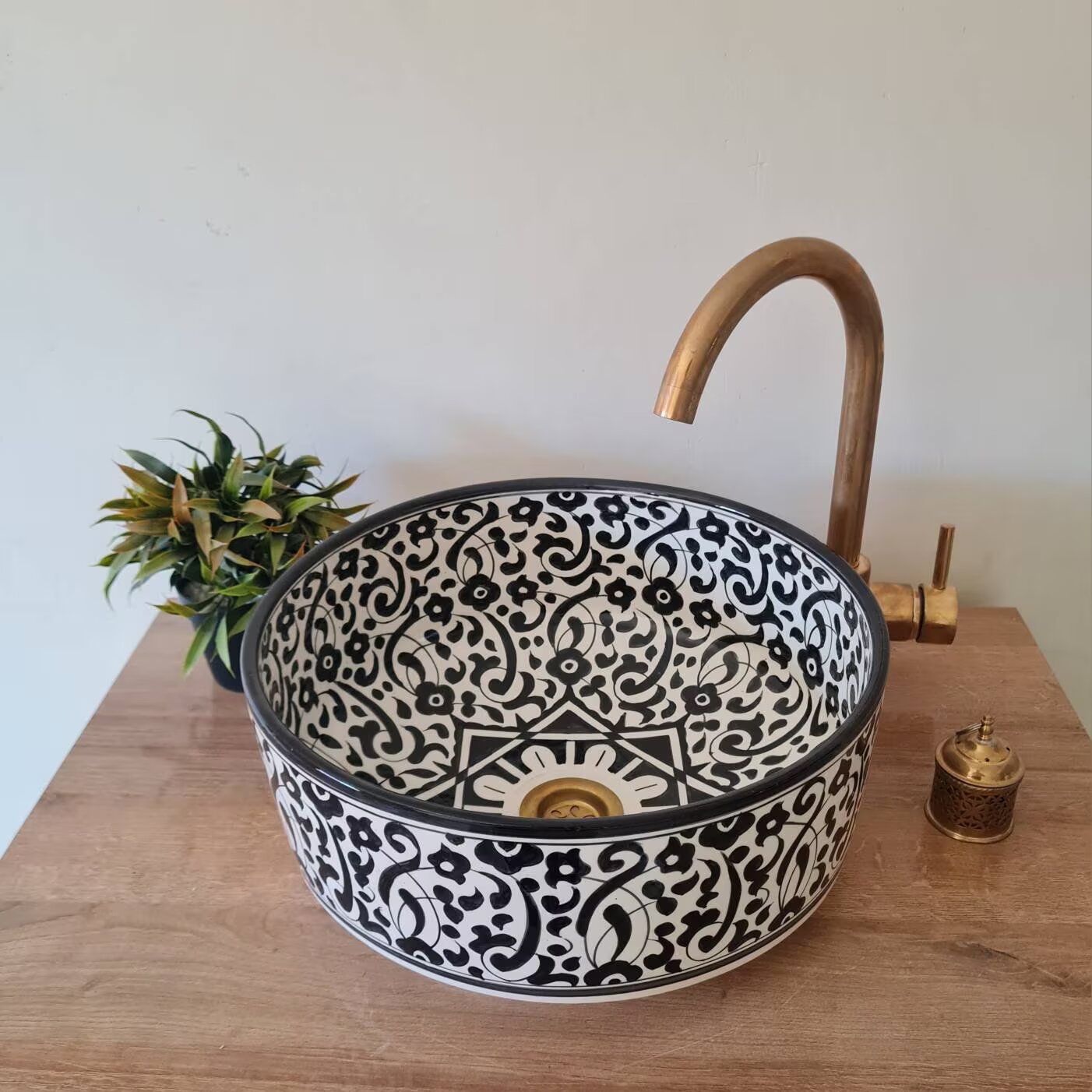 Handmade Moroccan Ceramic Sink #139