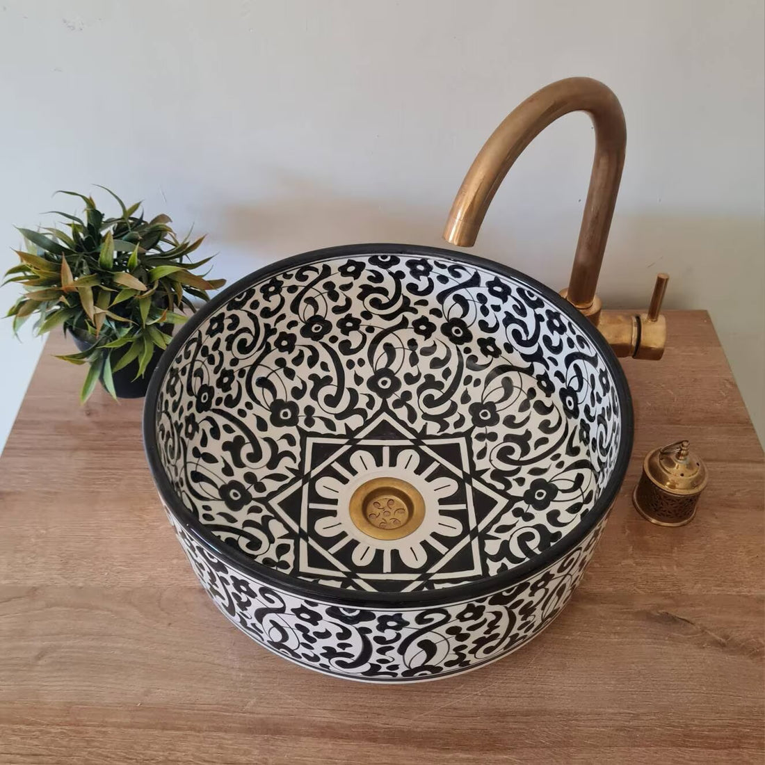 Handmade Moroccan Ceramic Sink #139