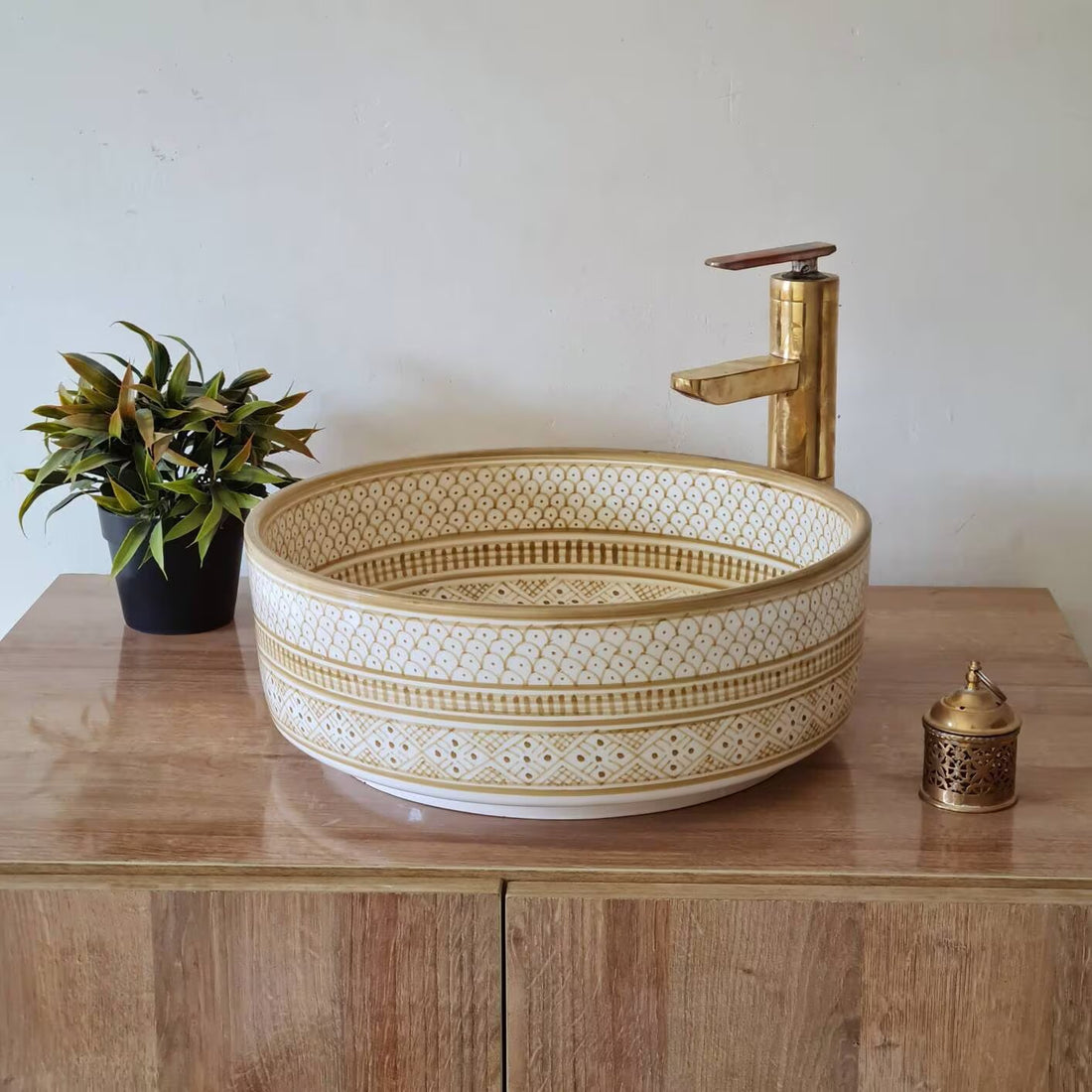 Handmade Moroccan Ceramic Sink #147