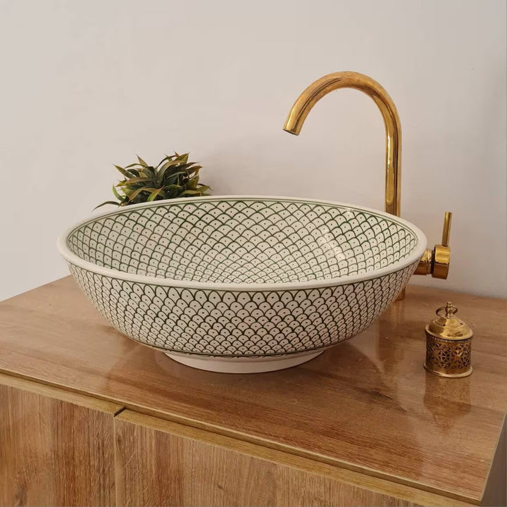 Handmade Moroccan Ceramic Sink #146