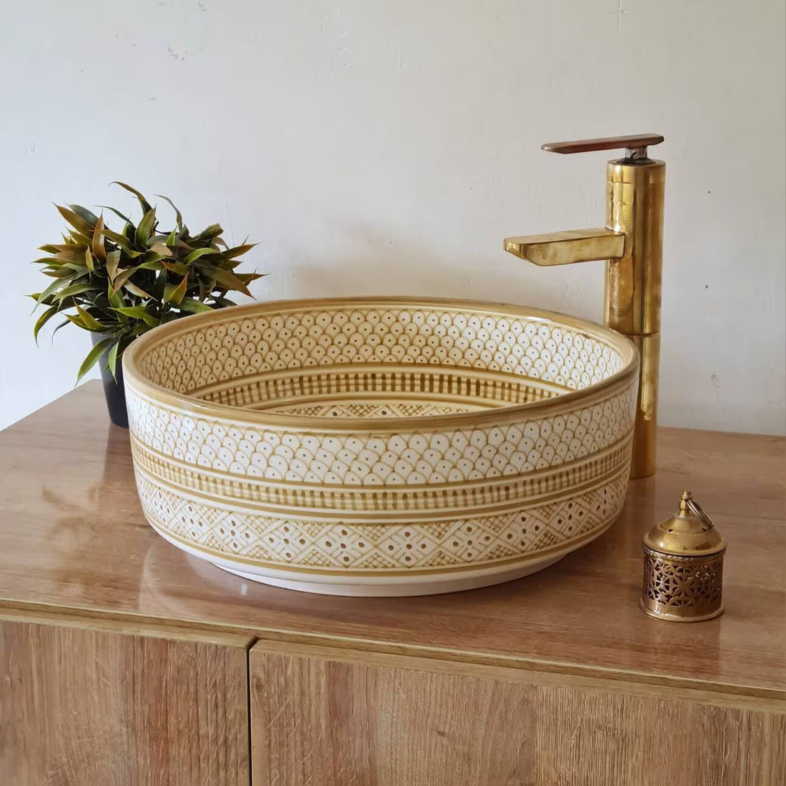 Handmade Moroccan Ceramic Sink #147