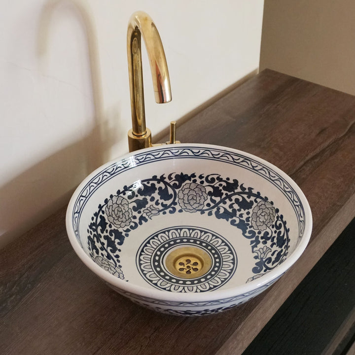 Handmade Moroccan Ceramic Sink #149