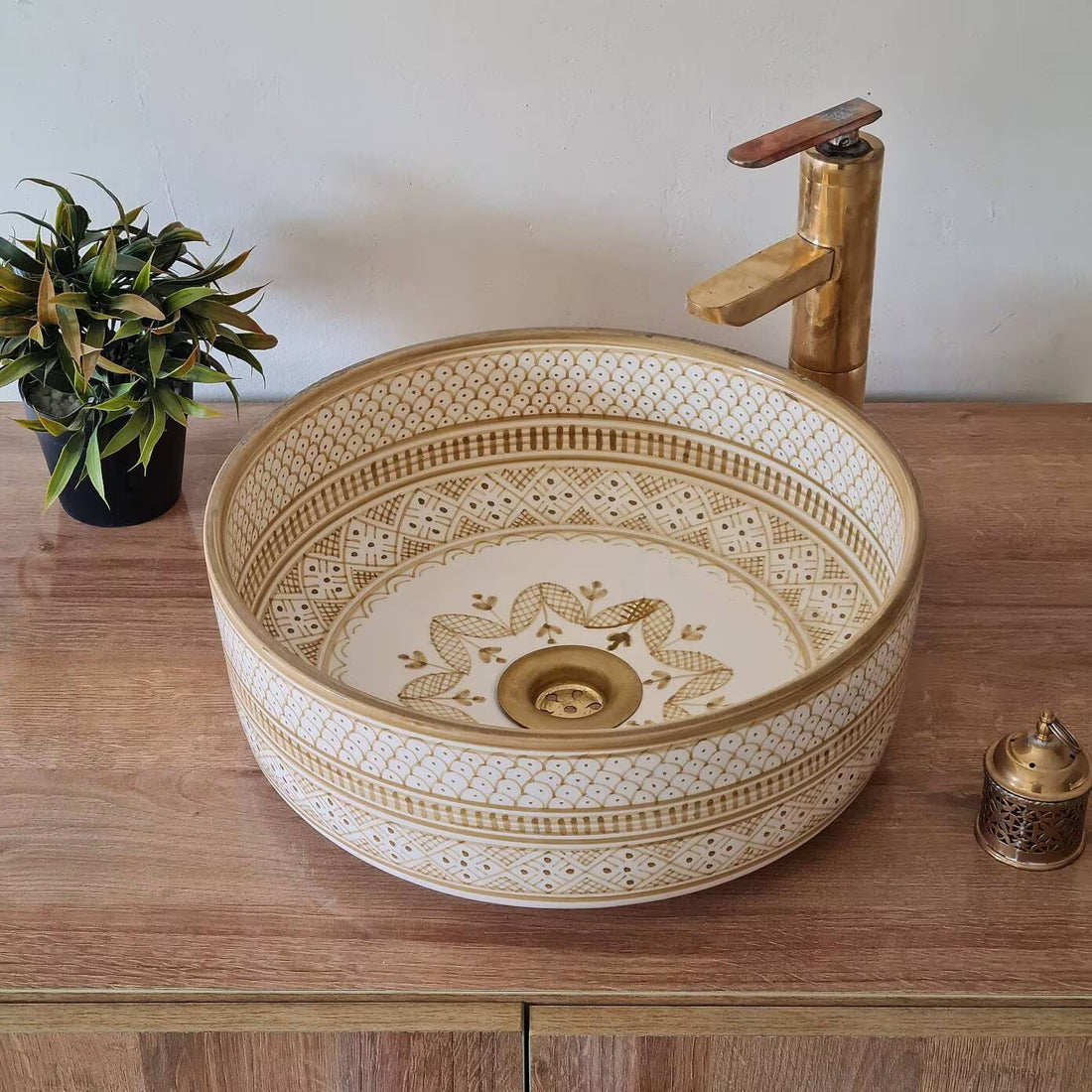 Handmade Moroccan Ceramic Sink #147