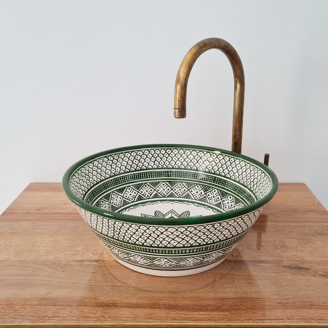 Handmade Moroccan Ceramic Sink #144