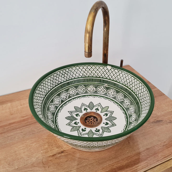 Handmade Moroccan Ceramic Sink #144