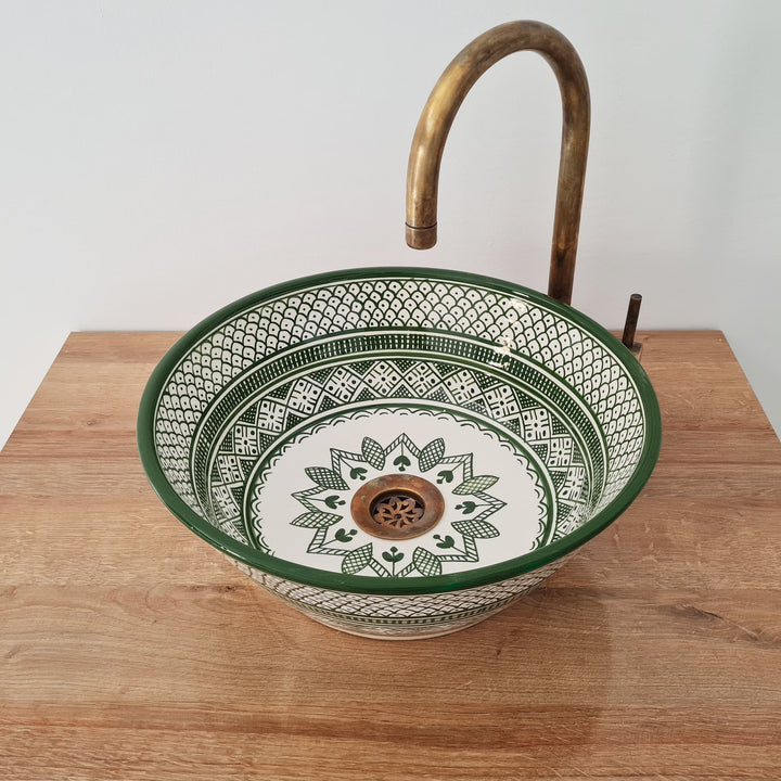 Handmade Moroccan Ceramic Sink #144