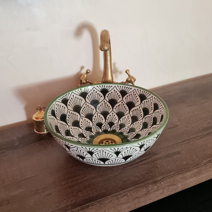 Handmade Moroccan Ceramic Sink #142