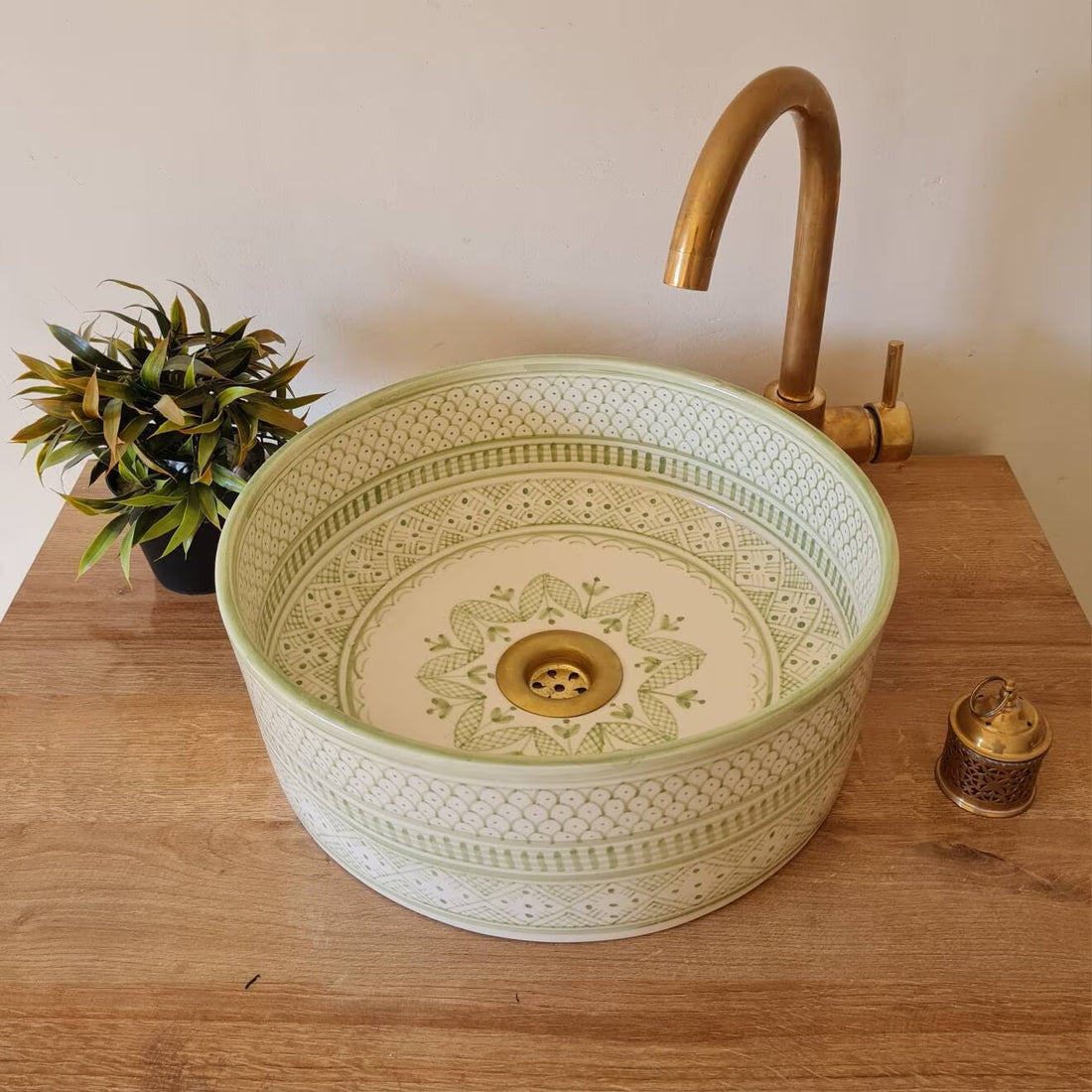 Handmade Moroccan Ceramic Sink #141