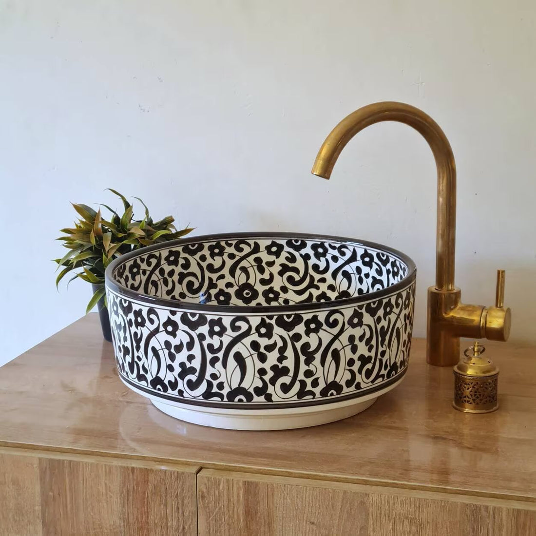 Handmade Moroccan Ceramic Sink #139