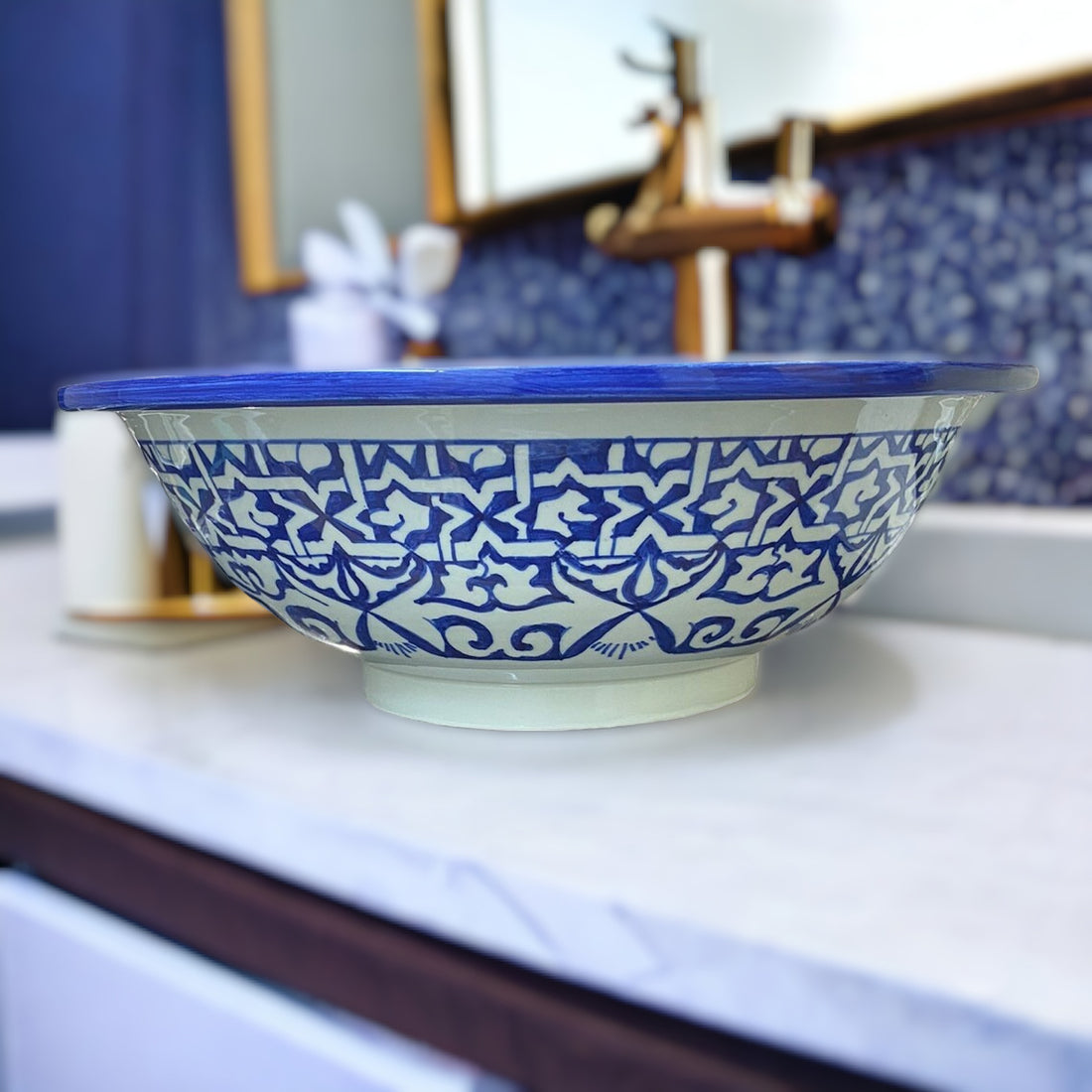  Handmade Moroccan Ceramic Sink #19