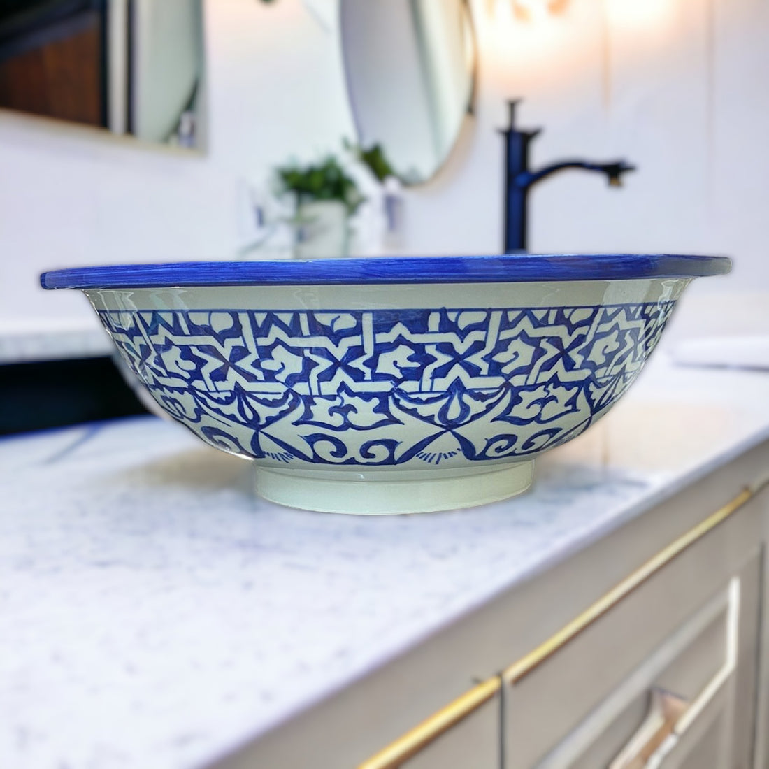  Handmade Moroccan Ceramic Sink #19