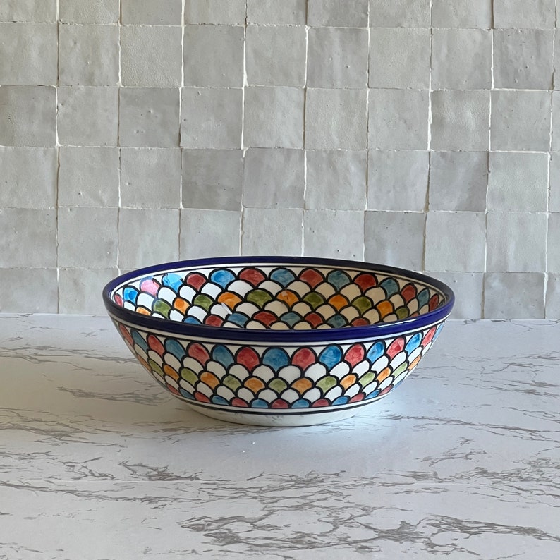 Moroccan sink | moroccan ceramic sink | bathroom sink | moroccan bathroom basin | moroccan sink bowl | Colorful bathroom sink #224