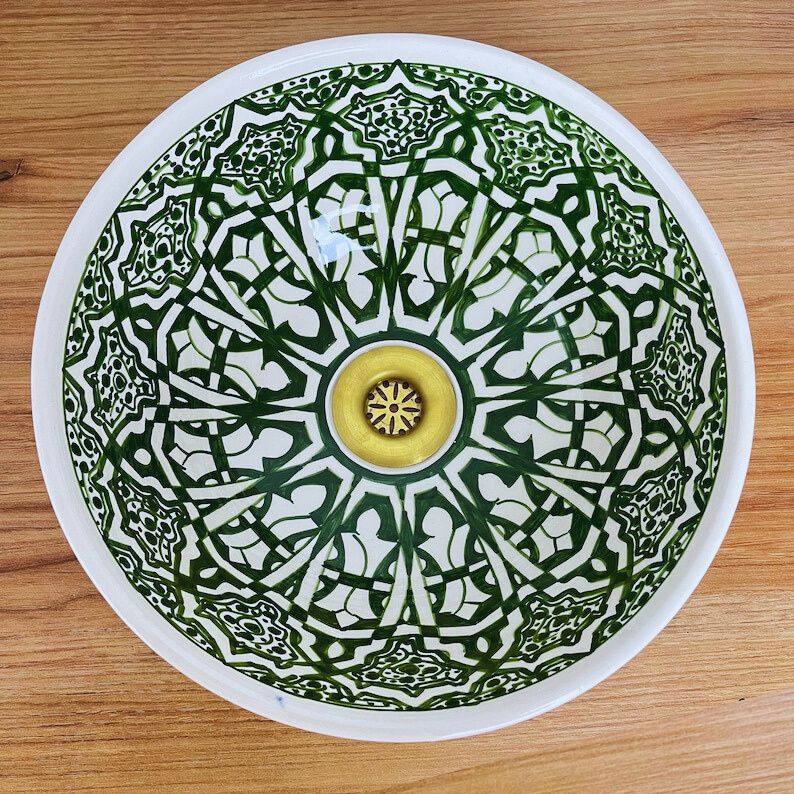 Handmade Moroccan Ceramic Sink #185K