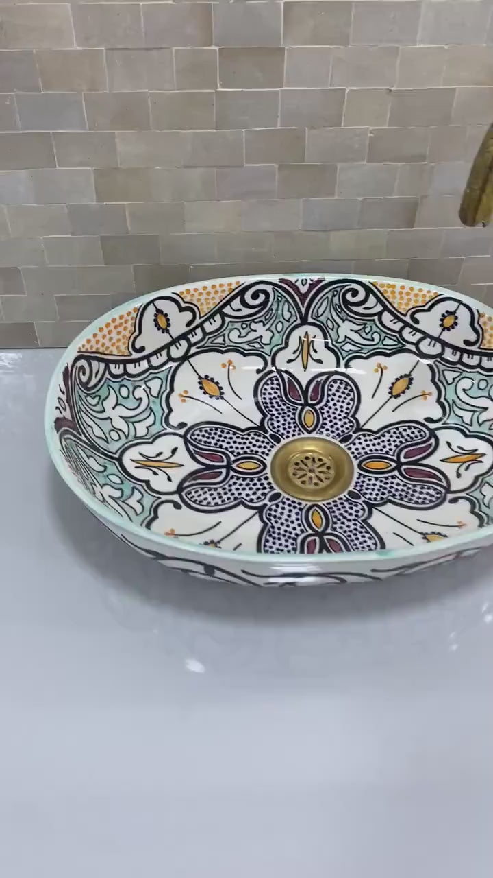 Handcrafted Oval Ceramic Sink #5