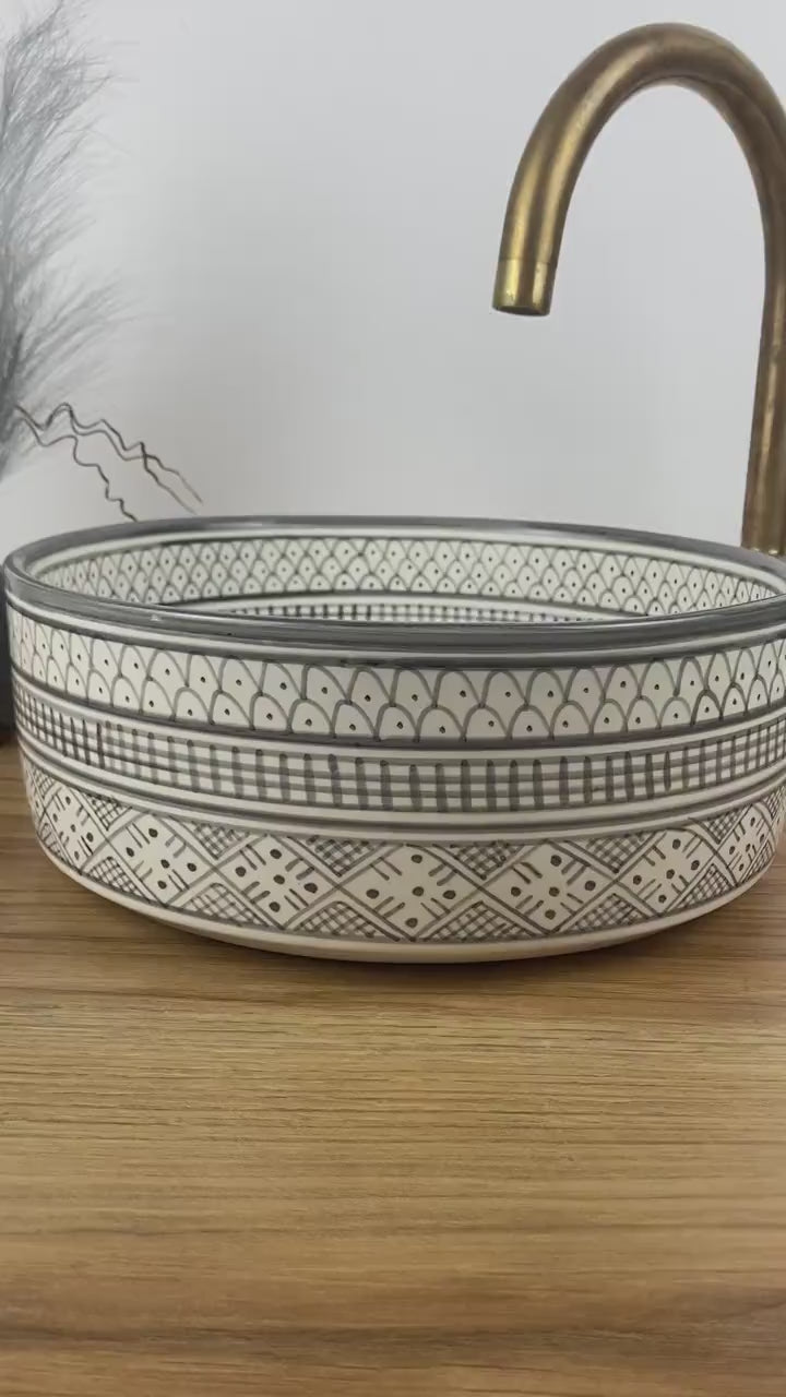 Handmade Moroccan Ceramic Sink #245