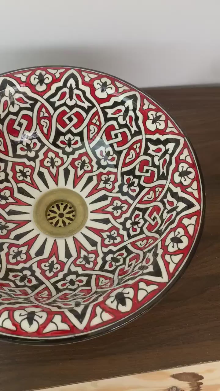  Handmade Moroccan Ceramic Sink #7