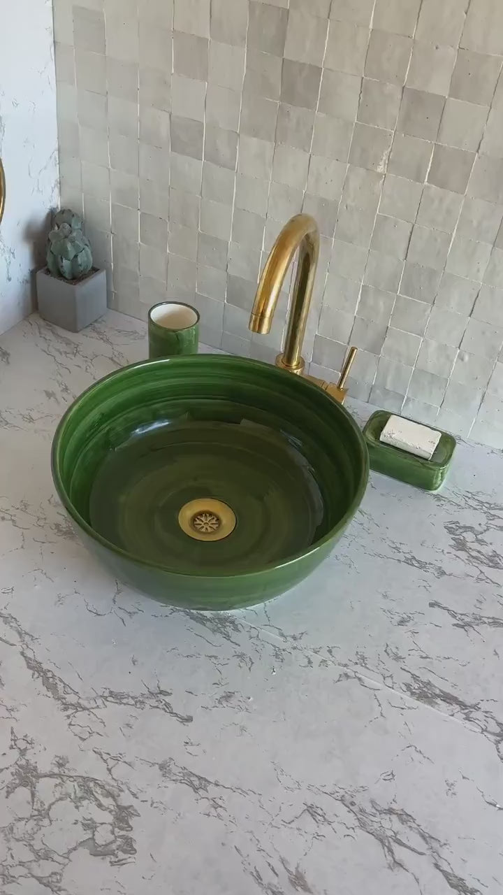 Handmade Moroccan Ceramic Sink #46