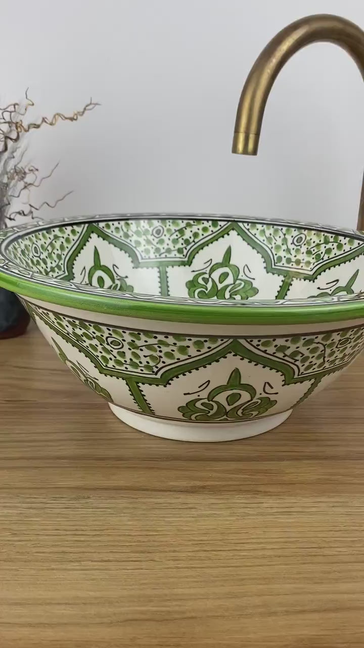 Handmade Moroccan Ceramic Sink #268