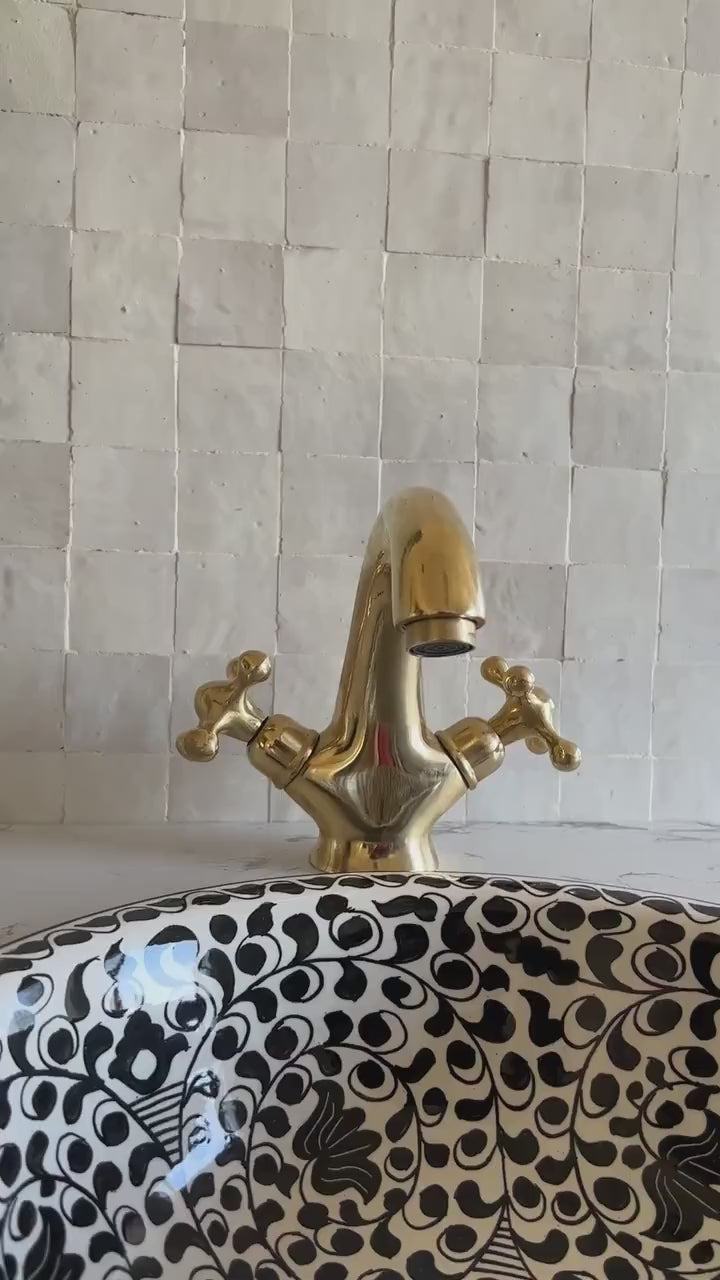 Moroccan Faucet in Unlacquered Brass - Handmade Moroccan Faucet - Brass Faucet #4