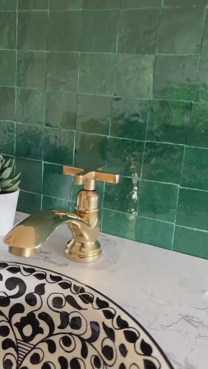 Moroccan Faucet in Unlacquered Brass - Handmade Moroccan Faucet - Brass Faucet #2