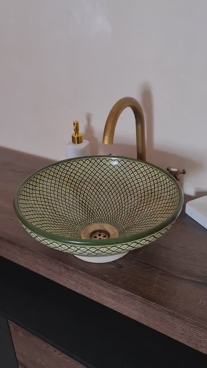 Handmade Moroccan Ceramic Sink #27