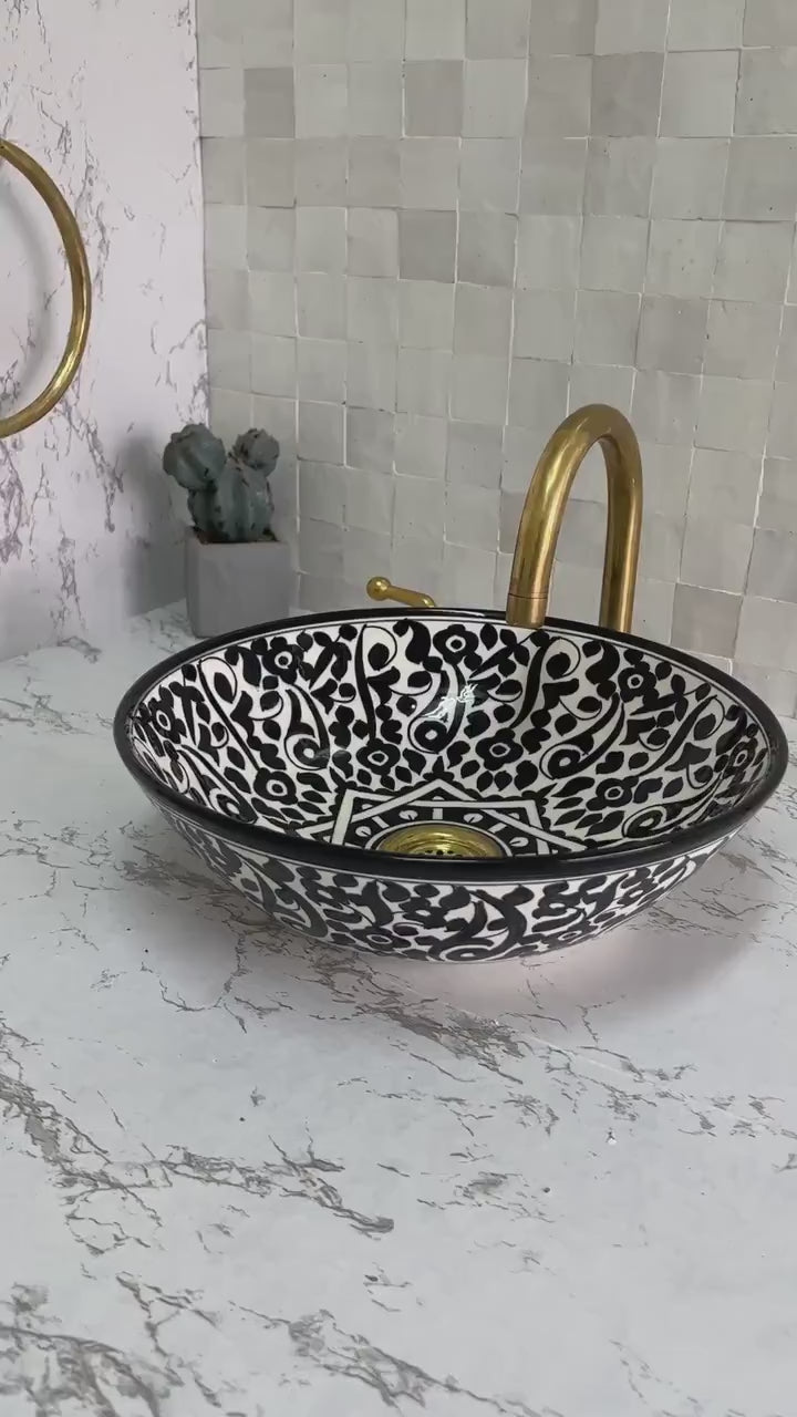 Handmade Moroccan Ceramic Sink #51