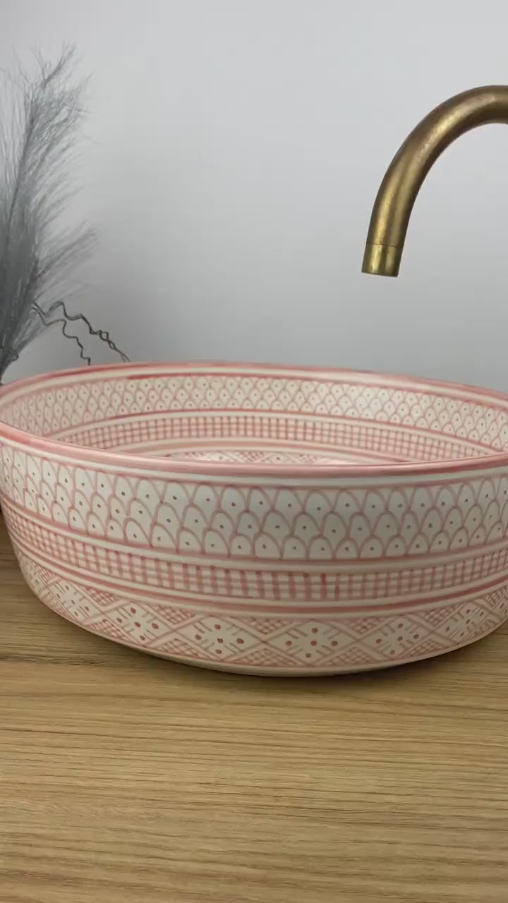 Handmade Moroccan Ceramic Sink #247