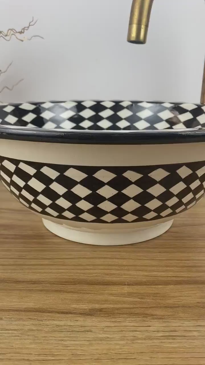 Handmade Moroccan Ceramic Sink #250