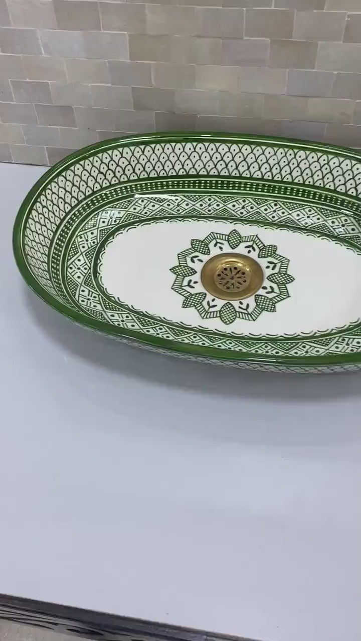 Handcrafted Oval Ceramic Sink #2