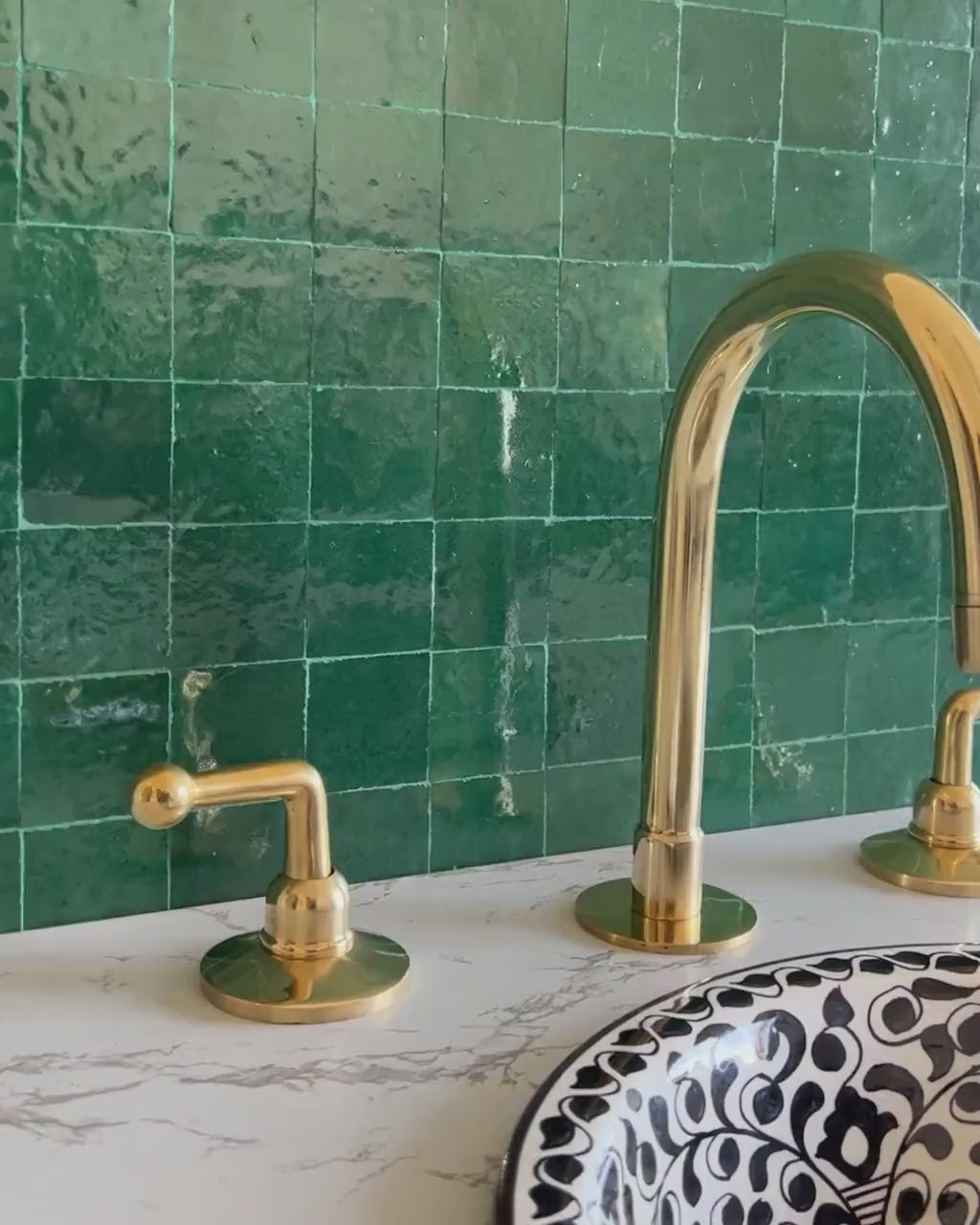 Moroccan Faucet in Unlacquered Brass - Handmade Moroccan Faucet #7