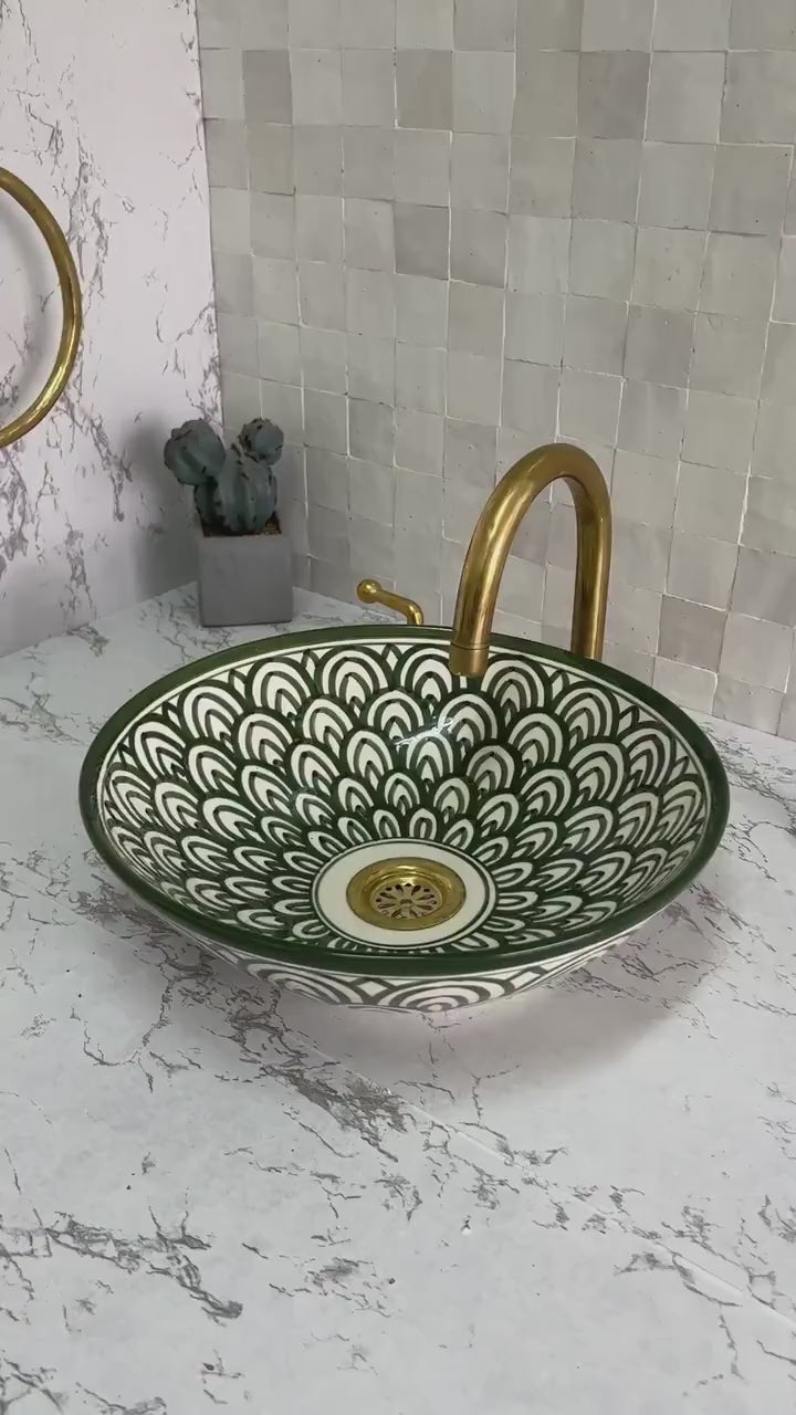 Handmade Moroccan Ceramic Sink #53