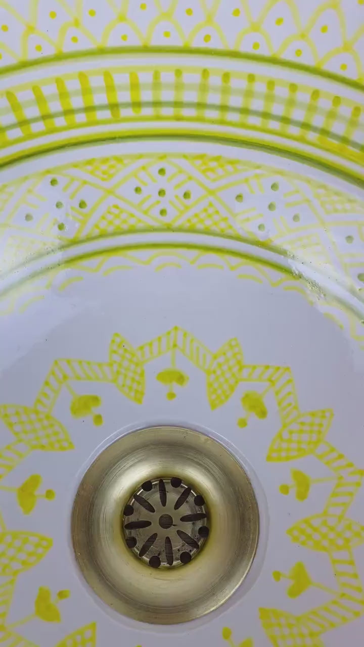 Handmade Moroccan Ceramic Sink #249