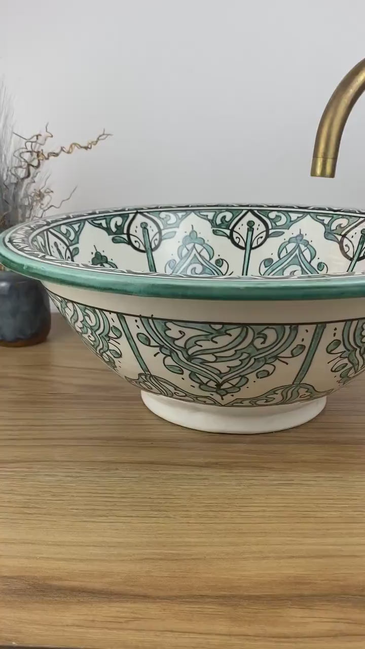 Handmade Moroccan Ceramic Sink #265