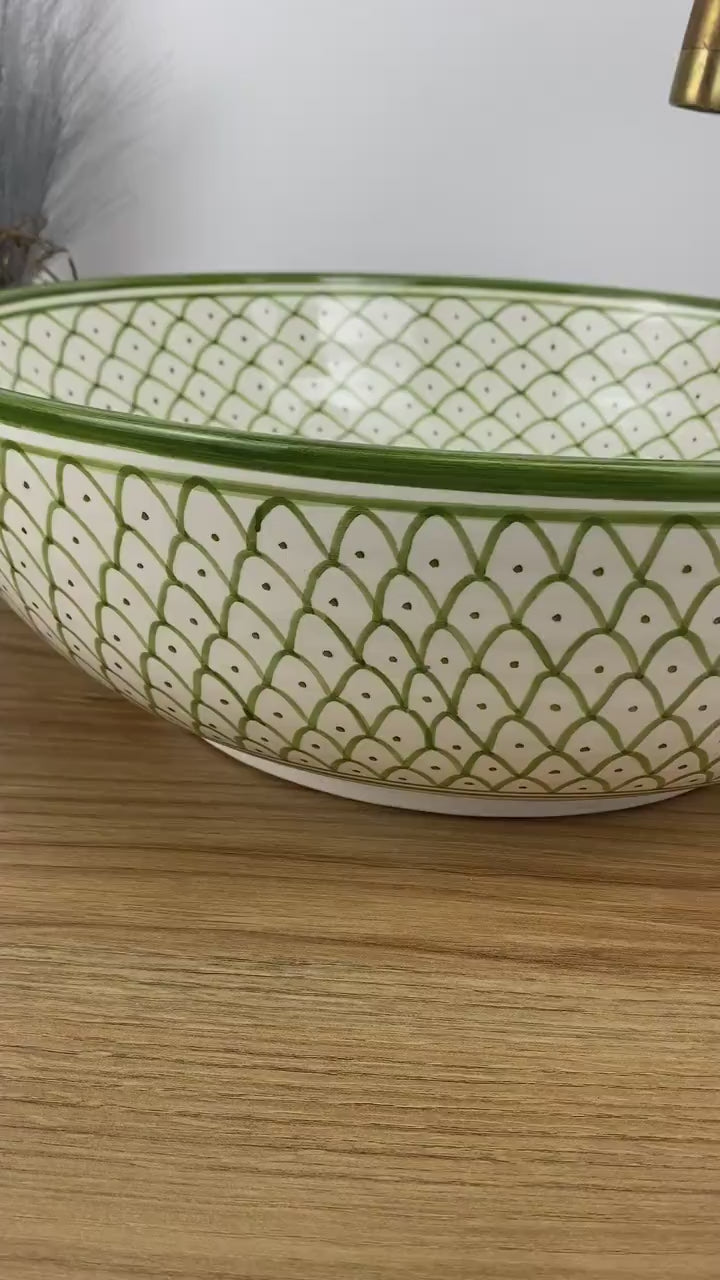 Handmade Moroccan Ceramic Sink #267