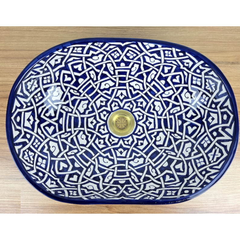 Handmade Moroccan Oval Sink #185Y