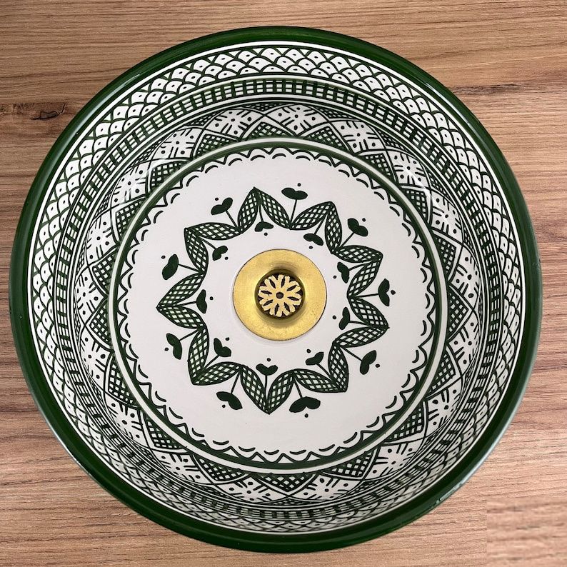 Handmade Moroccan Ceramic Sink #185J