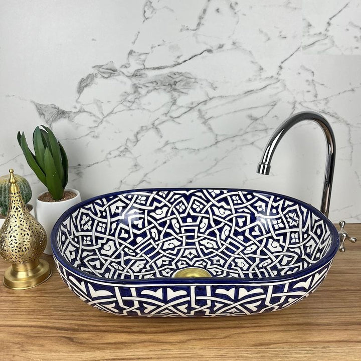 Handmade Moroccan Oval Sink #185Y