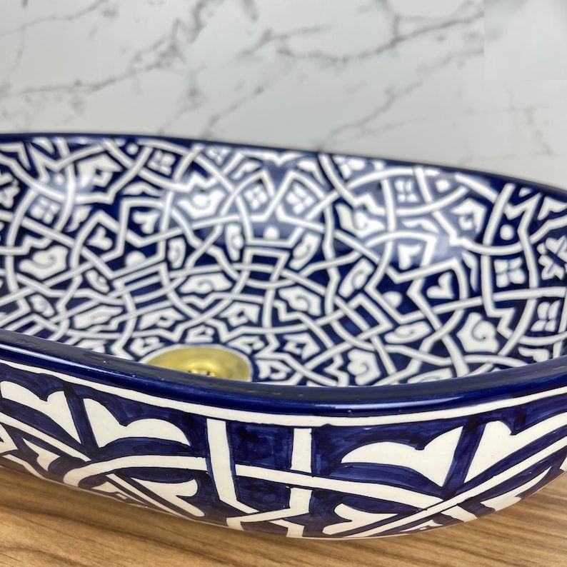 Handmade Moroccan Oval Sink #185Y