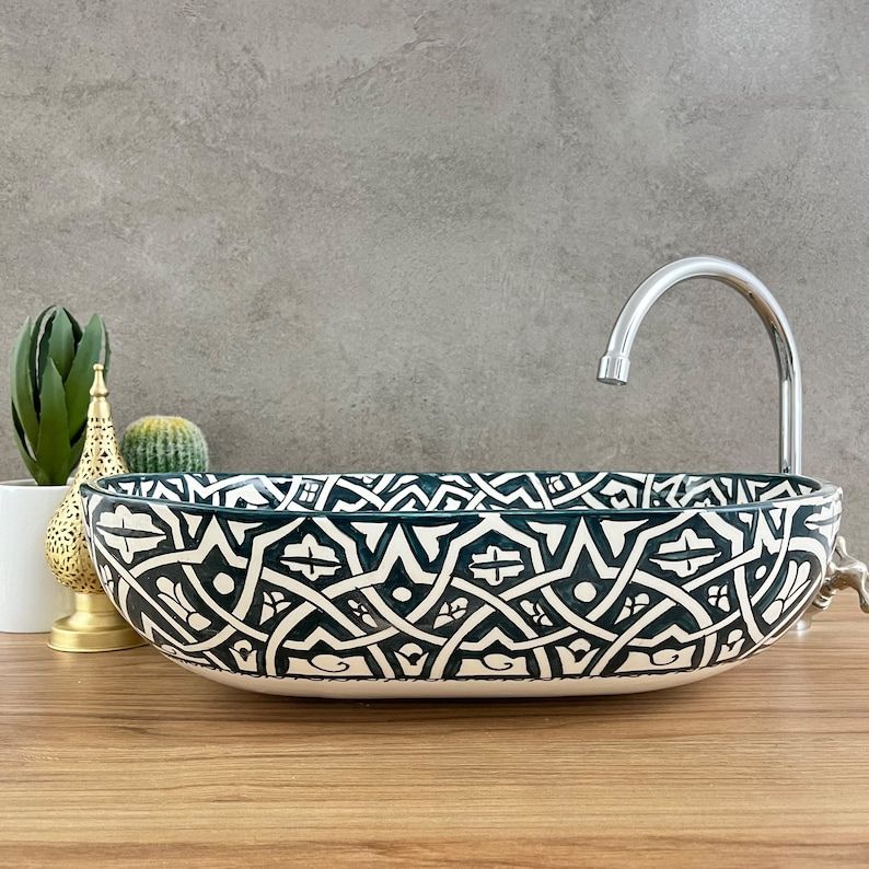 Handmade Moroccan Oval Sink #185X